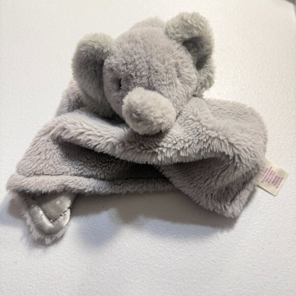 Soft Gray Elephant Lovey Blanket – Plush Baby Security Toy - Picture 4 of 6